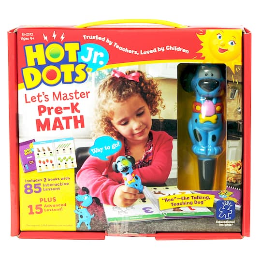 Educational Insights Hot Dots Jr. Let&#x27;s Master Pre-K Math Set with Ace Pen
